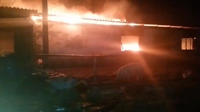Un incendiu devastator a mistuit la Cahul o fermă de oi și porci. Foto: dse.md