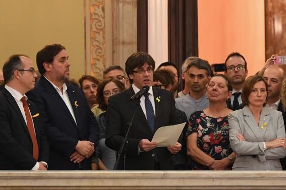 Independența Cataloniei. Prima declarație a lui Puigdemont