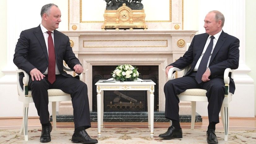 Додон и Путин встретятся завтра в Москве.