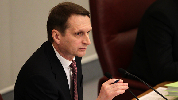 Нарышкин: "Мы с уважением относимся к историческому выбору населения Крыма".  Фото: izvestia.ru