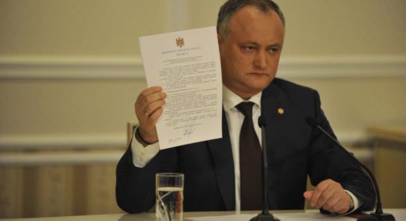 Dodon reacționează: Fiecare lege întoarsă în Parlament, argumentată