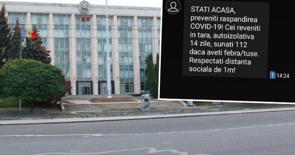 Правительство рассылает гражданам СМС с призывом оставаться дома.