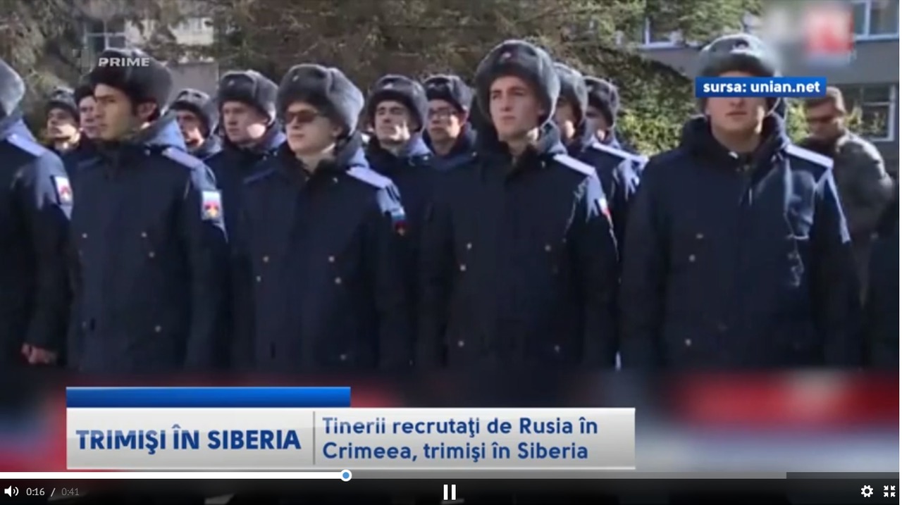 Tinerii recrutaţi de Rusia în Crimeea, trimişi în Siberia.