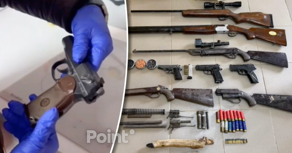 12 arme de foc păstrate cu încălcări, ridicate în raionul Taraclia.