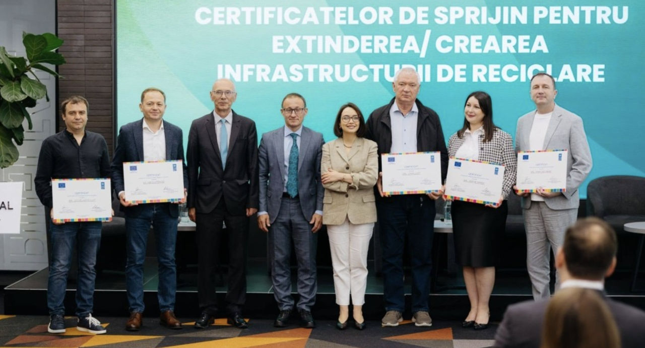 Cinci companii moldovenești vor primi până la 425.000 de euro pentru reciclarea deșeurilor.