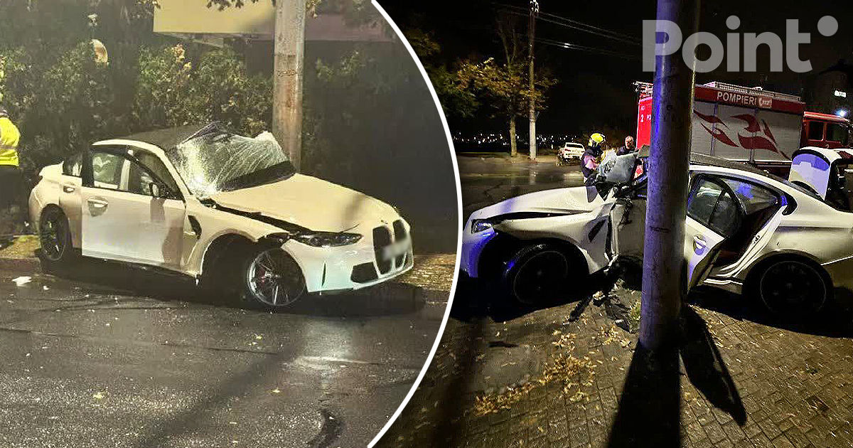 В Кишиневе водитель BMW пострадал после неудачного дрифта.