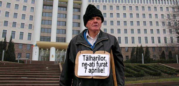 Un bătrân de 68 de ani a căzut ca secerat în fața parlamentului și a murit. Foto: deschide.md