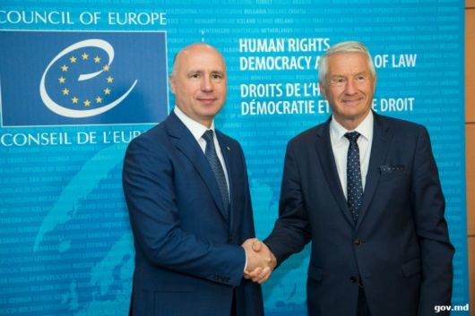 Prim-ministrul Pavel Filip a avut o întrevedere cu Secretarul General al Consiliului Europei, Thorbjorn Jagland. 