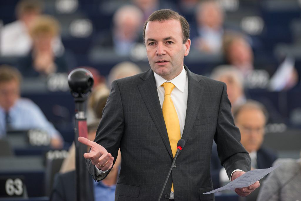 Președintele grupului parlamentar PPE, Manfred Weber. 