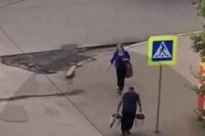 Некоторые члены сообщества предположили, что мужчина планирует закрыть украденным асфальтом ямы около своего подъезда.