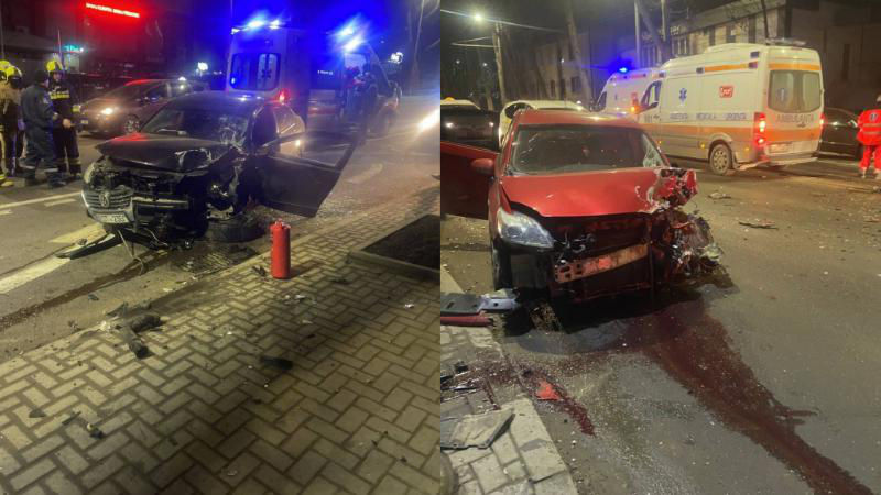 В столичном секторе Буюканы произошло ДТП: столкнулись два автомобиля. Коллаж: unimedia.info