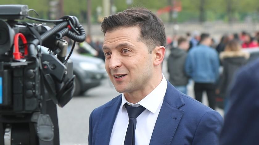 Кандидат в президенты Украины Владимир Зеленский.
