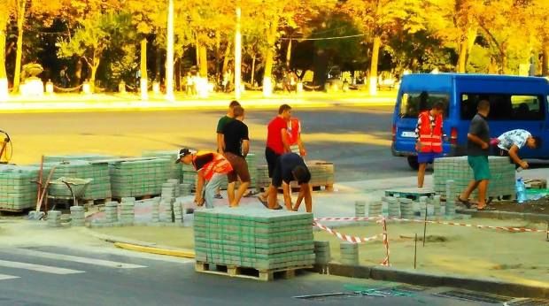 Anchetă privind exploatarea copiilor la lucrările de pavare din PMAN. Foto: Inspectoratul Muncii