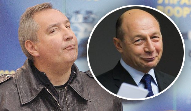 Рогозин и Бэсеску продолжают заочные пикировки.  Коллаж: point.md