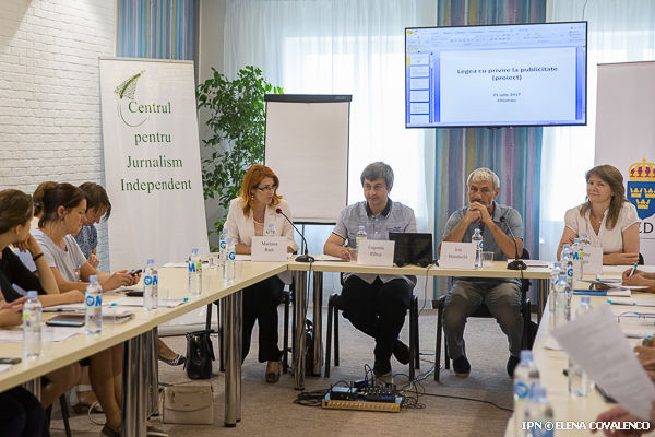 O nouă versiune pentru Legea cu privire la publicitate a fost supusă dezbaterilor publice. Foto: ipn.md/Elena Covalenco