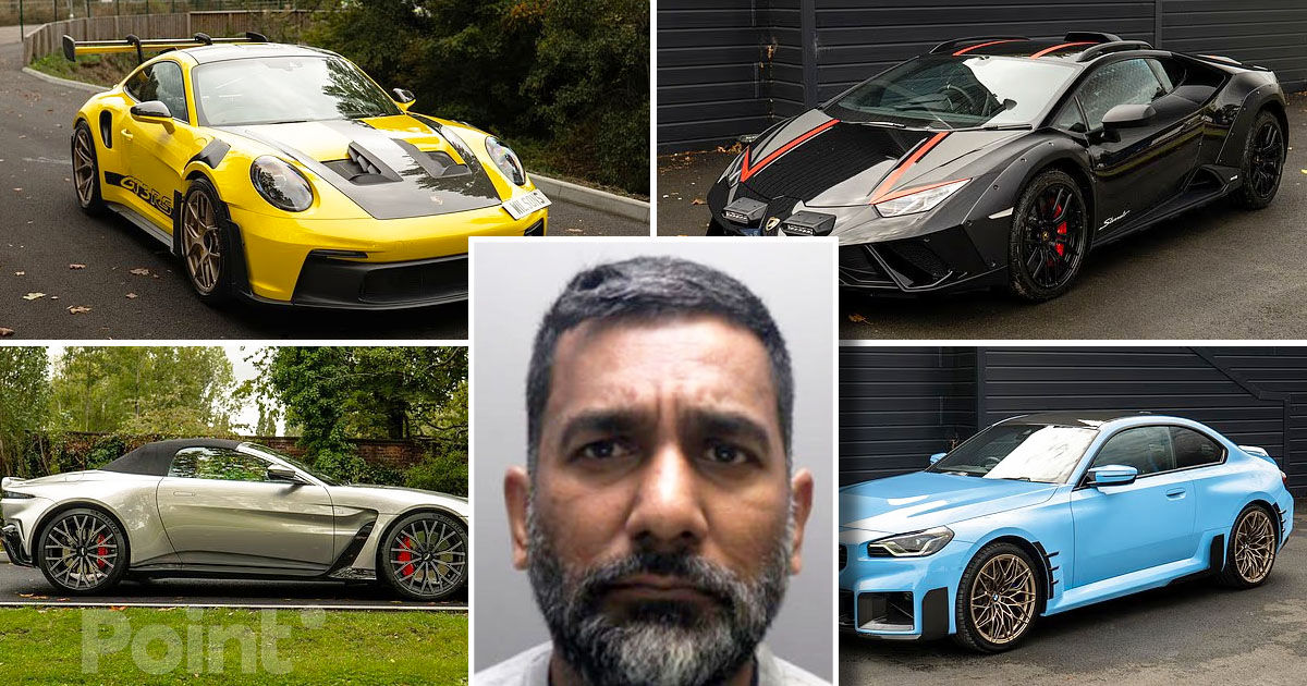 Supercarurile scumpe ale unui imigrant ilegal, scoase la vânzare în Marea Britanie.