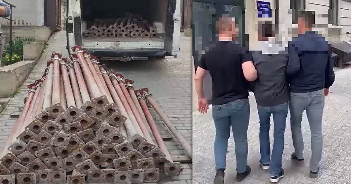 Двое мужчин и женщина подозреваются в совершении крупной кражи со стройки.