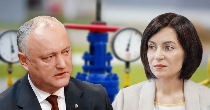 Додон – Санду: У вас большие боссы на Западе, но не нужно отталкивать РФ. Коллаж: Point.md.