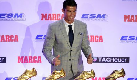 Cristiano Ronaldo a primit Gheata de Aur pentru sezonul 2014-2015. Foto: marca.com