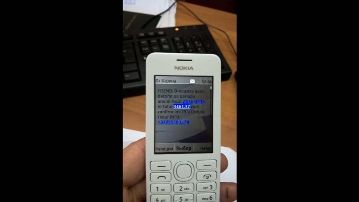Pericolul escrocheriei. Mesaje false din numele Fisc-ului către cetățeni. Foto:fisc.md