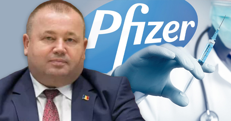Депутат ДПМ вакцинировался дозой Pfizer. Коллаж: Point.md.