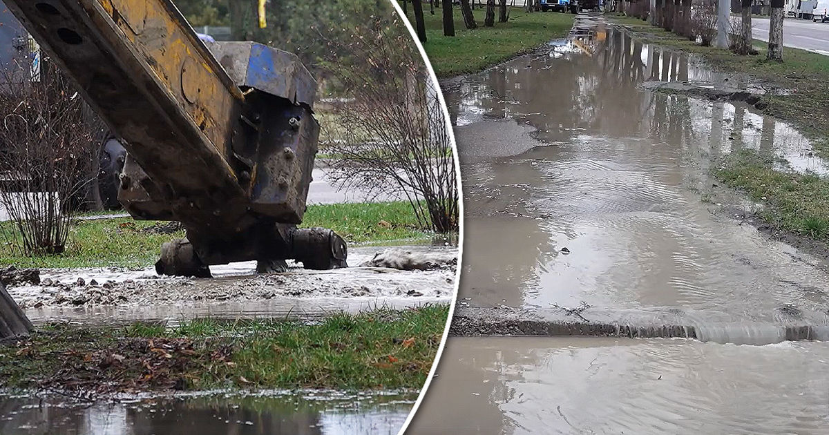 Водопровод Бельц нуждается в капитальном ремонте: утечки воды учащаются. Коллаж Point.md.
