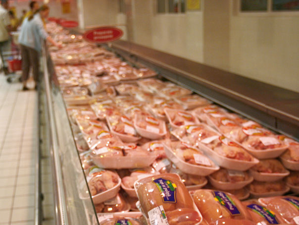 România: Şoarece în raftul cu carne. Reacţia Kaufland. Foto: BM
