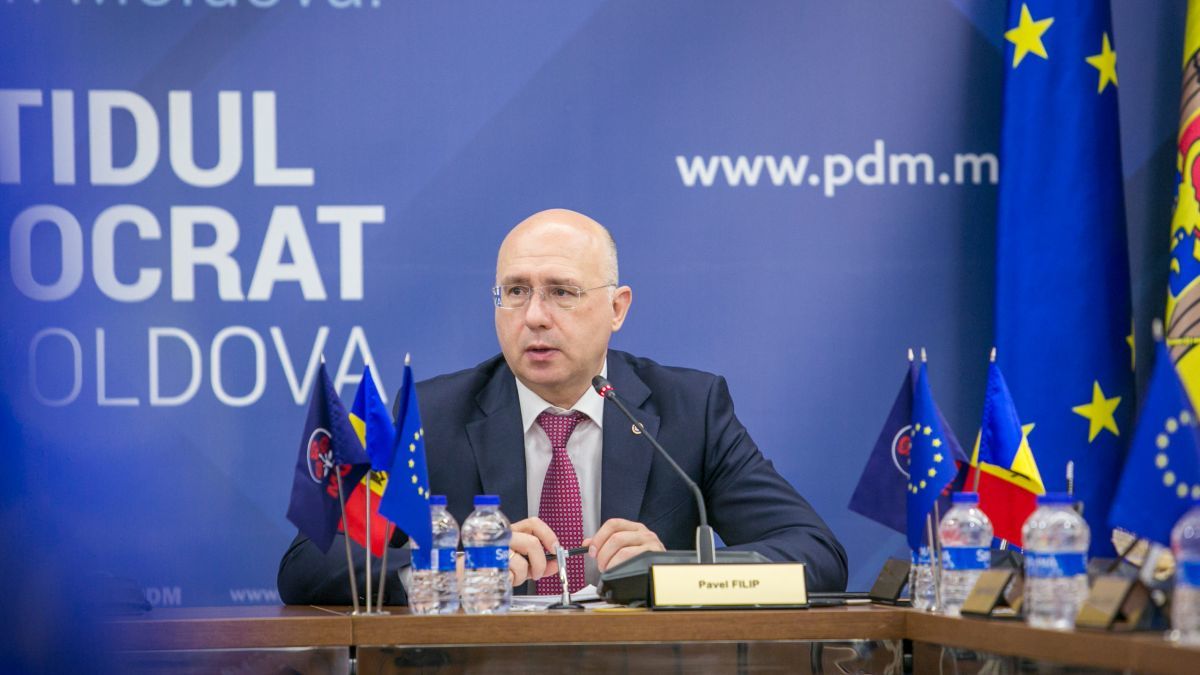 Председатель Демократической партии Молдовы Павел Филип. 