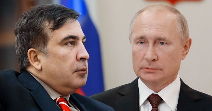Саакашвили: Путин говорил, что все решения принимает в кабинете Сталина. Коллаж: Point.md.