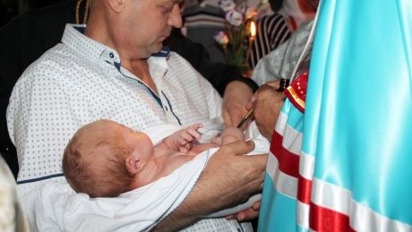 Fiecare al patrulea copil din familie, botezat de mitropolit. Foto: mitropolia.md
