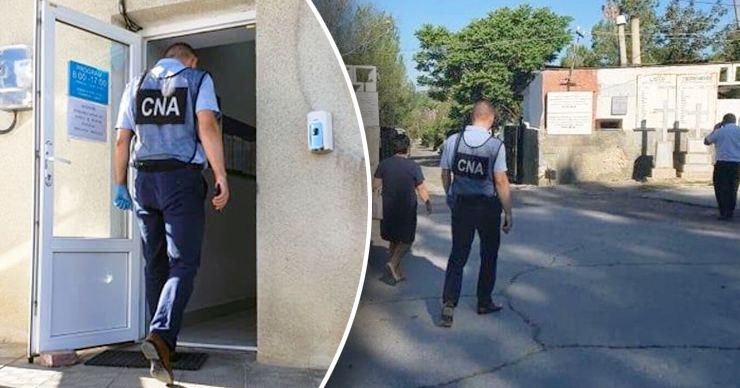Директор и замдиректора кладбища Св. Лазаря задержаны офицерами НЦБК. Коллаж: Point.md