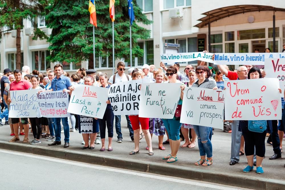 Представители Санду перепутали название населенного пункта на митинге.
