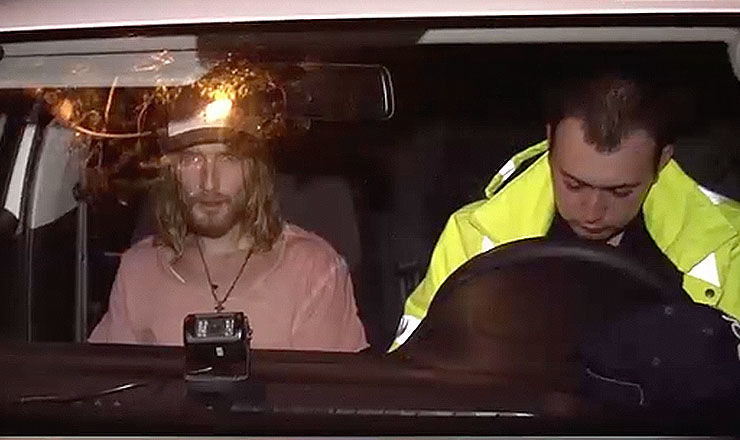 Ghinionul unui șofer: Prins băut la volan prin centrul oraşului. Foto: captură video
