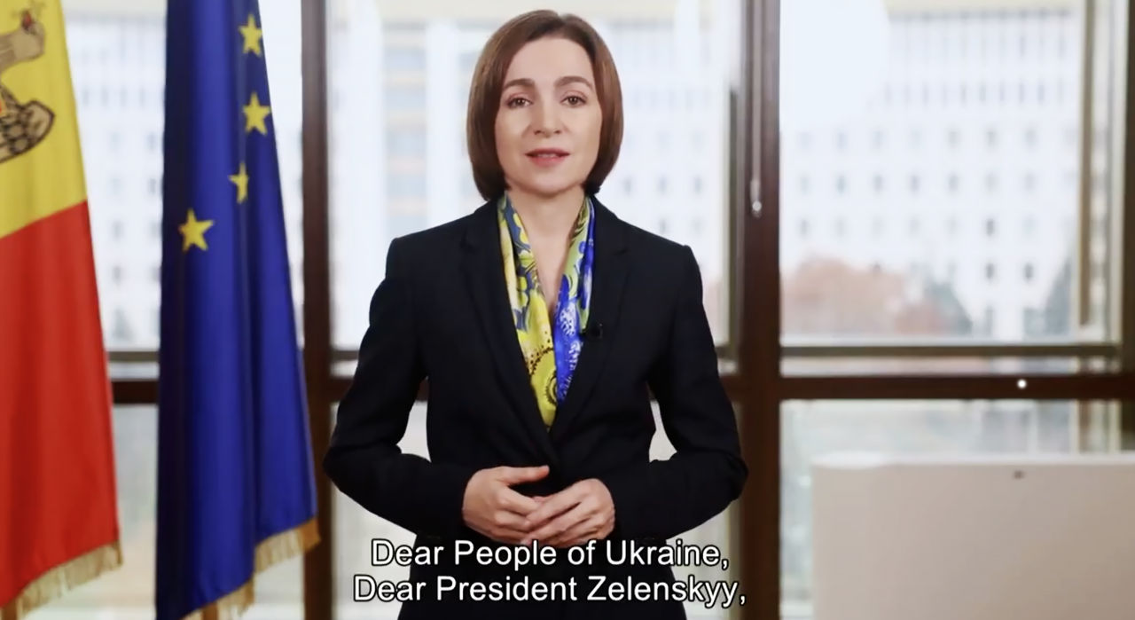 Sandu: De 1.000 de zile Ucraina luptă neobosit pentru pământul și libertatea sa.