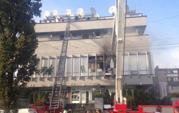 В результате нападения полностью сгорела студия программы "Подробности".