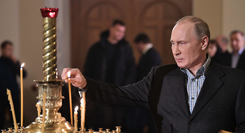 Vladimir Putin sărbătorește Crăciunul pe stil vechi la Sankt Petersburg. Foto: Sputnik/ Алексей Никольский 