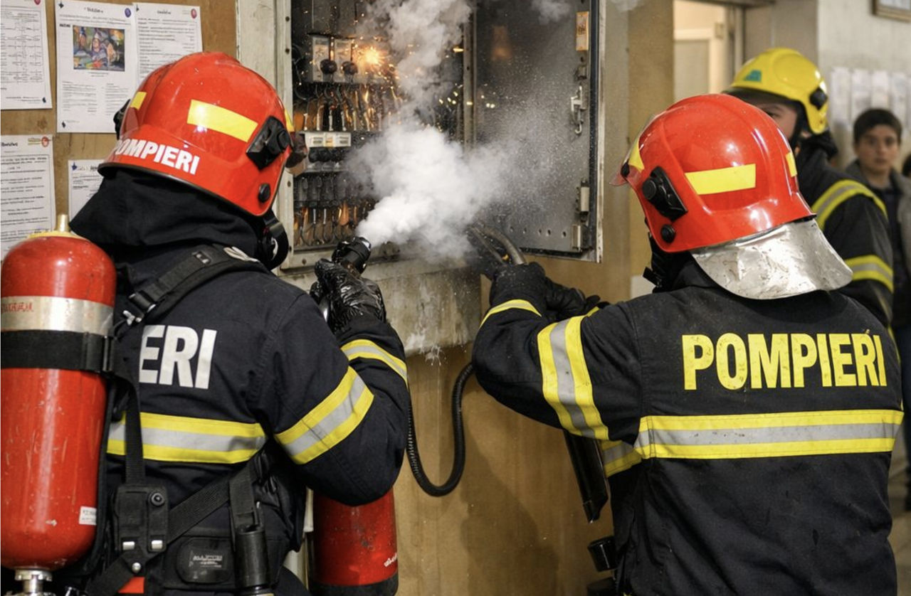 Incendiu într-un liceu din Capitală: Peste 1.300 de persoane, evacuate.