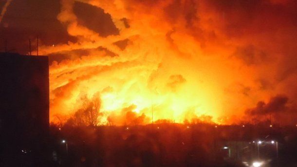 На военном складе под Черниговом произошел взрыв.