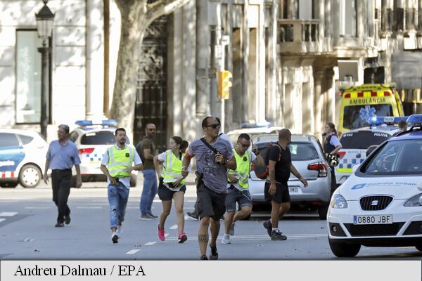 Detalii despre atentatul de la Barcelona: SUA oferă asistență Spaniei. Foto: Agerpres.