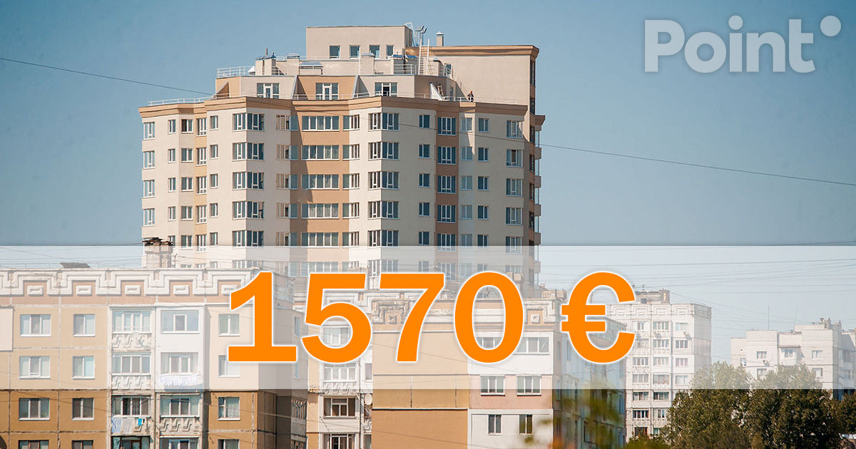 Prețul mediu pe metru pătrat al locuințelor din Chișinău a atins nivelul maxim de 1.570 euro.