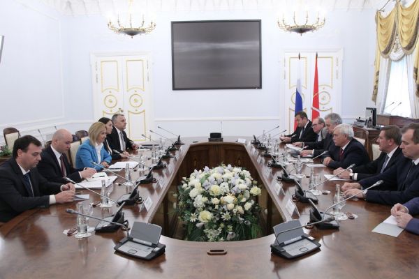 Башкан Ирина Влах встретилась с губернатором Санкт-Петербурга Георгием Полтавченко.