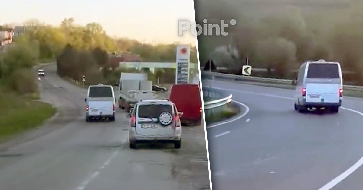 Șoferul unui microbuz care a încălcat grav mai multe reguli de circulație, căutat de Poliție.