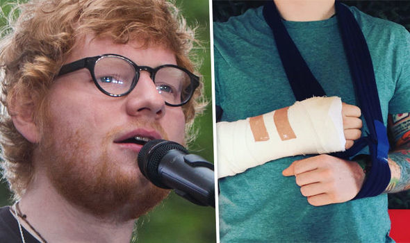 Cântărețul pop britanic Ed Sheeran, victima unui accident de bicicletă. 