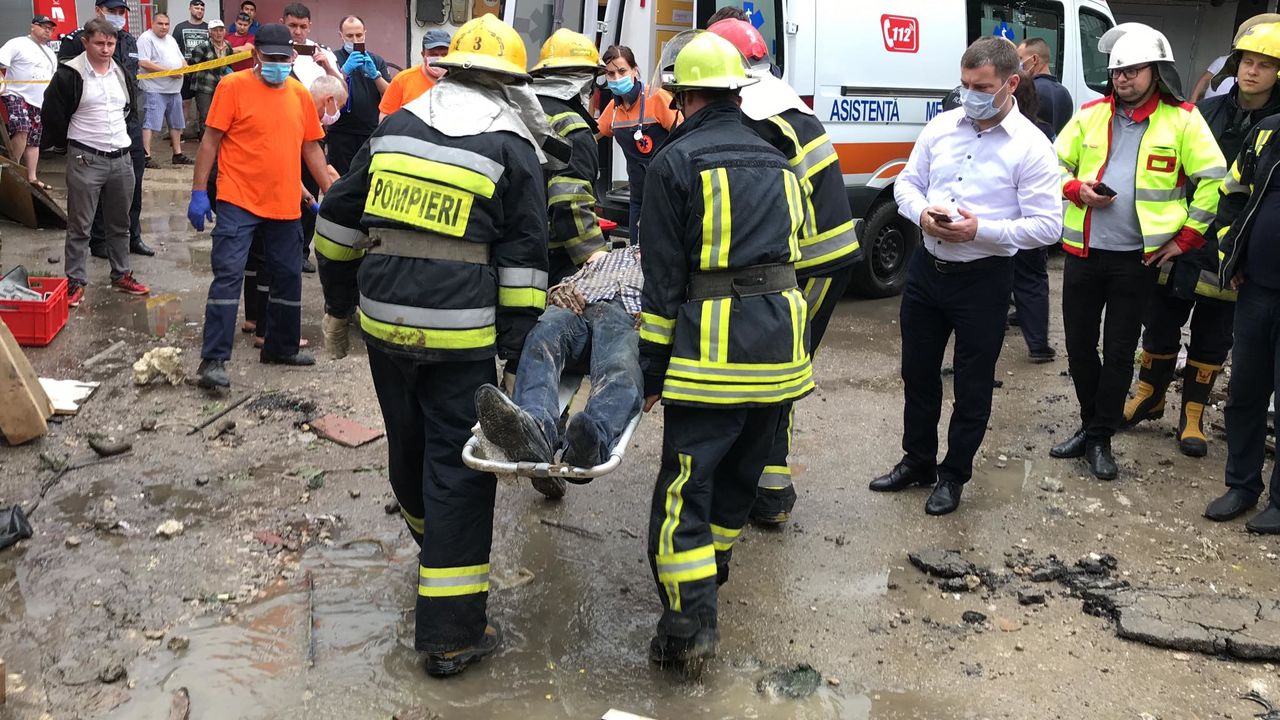 В Кишиневе произошел взрыв в гаражах возле жилого дома.