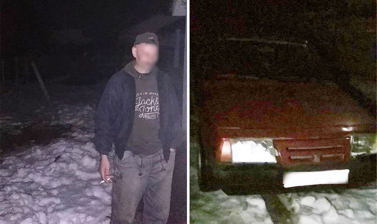 Автомобиль, на котором был совершен наезд на женщину, патрульные нашли во дворе владельца. Фото: independent.md.