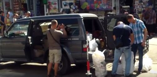 Mașină de teren plină cu alcool de contrabandă depistată de polițiști. Foto: captură video