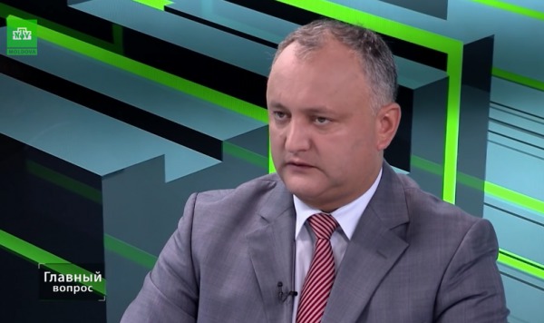 Председатель Партии социалистов Игорь Додон.