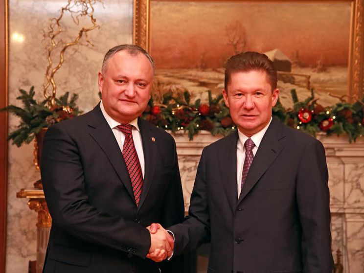 Igor Dodon solicită conducerii Gazprom o reducere de 10-15% pentru preţul la gaz livrat R. Moldova.