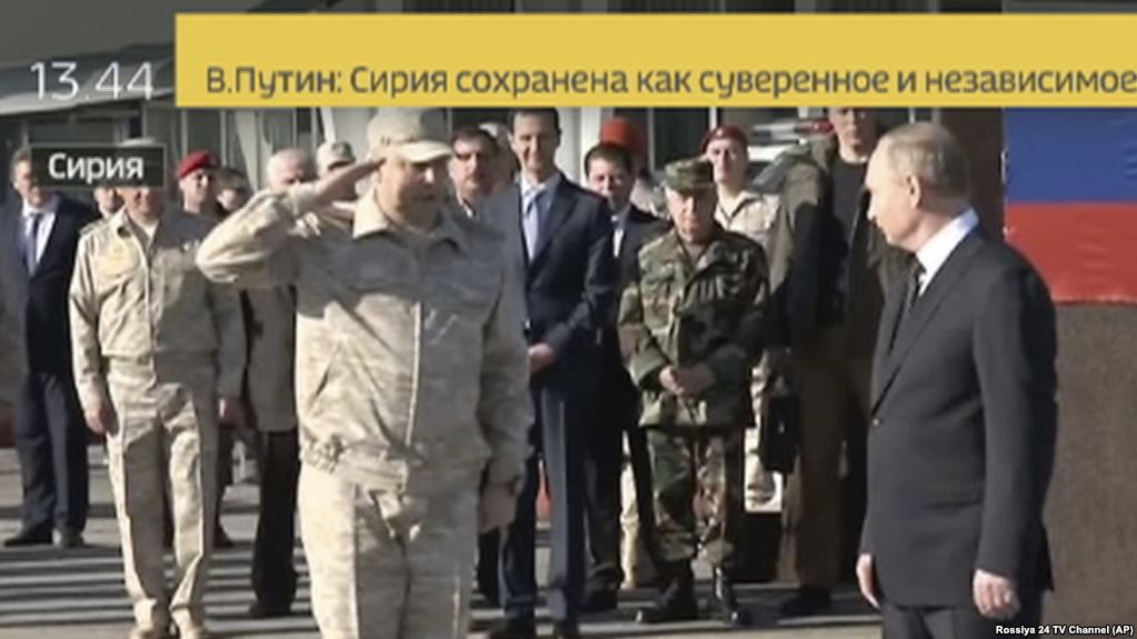 Vizită surpriză a președintelui rus Vladimir Putin în Siria. Foto: europalibera.org