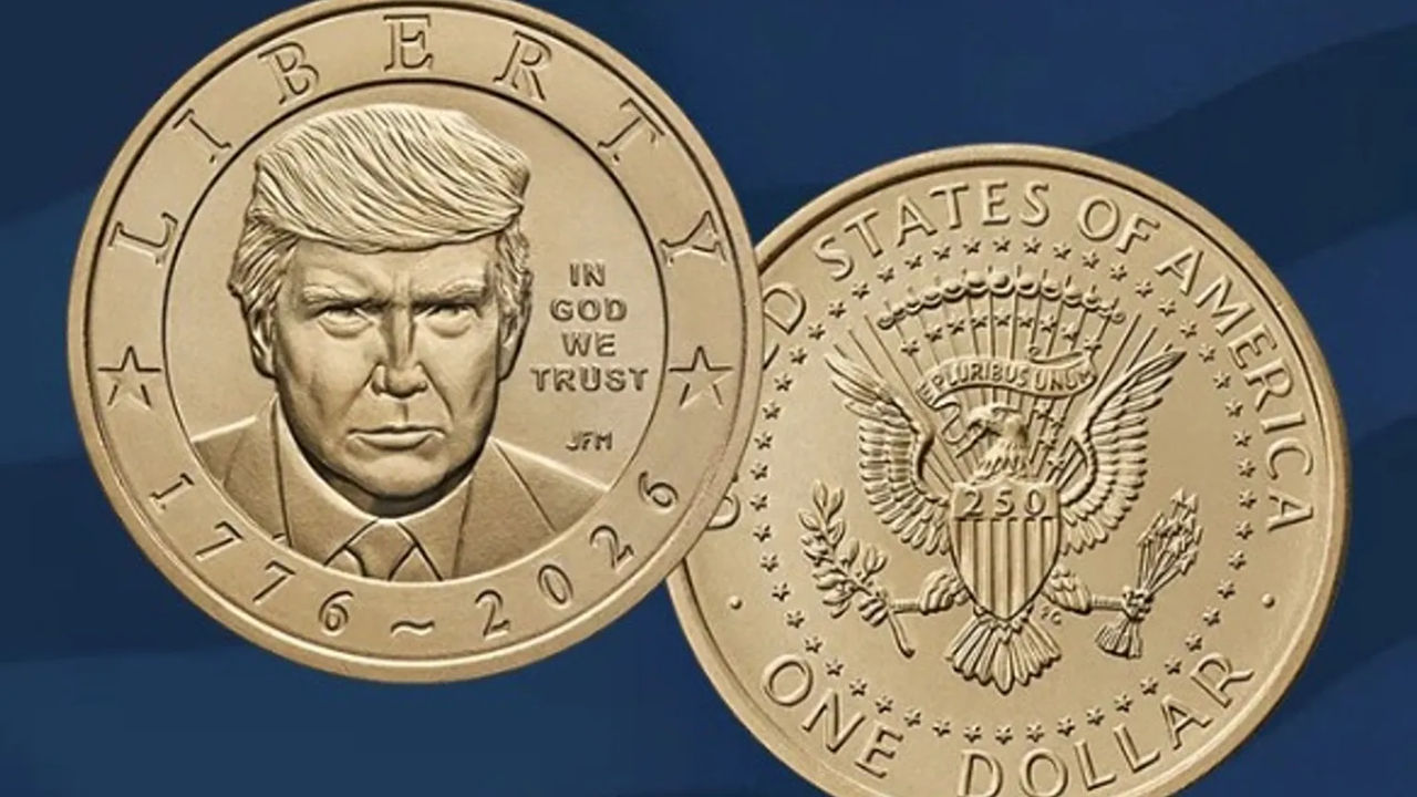 Золотые монеты с Трампом начали продавать в США.